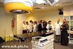 Csaba Bjte visiting the Institute of Oncotherapy